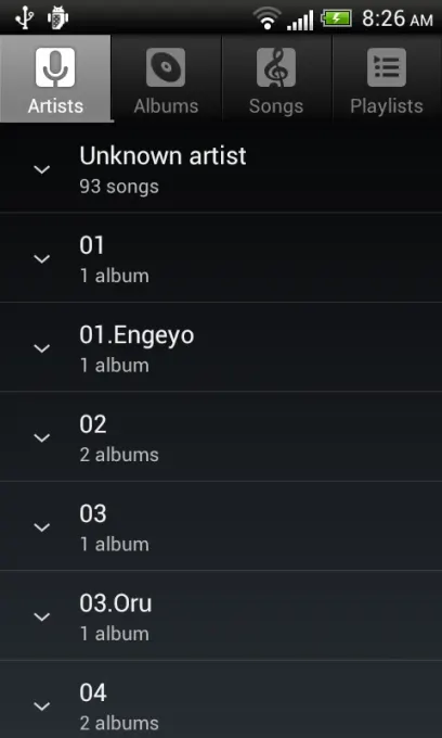 Default Music Player screenshot 2