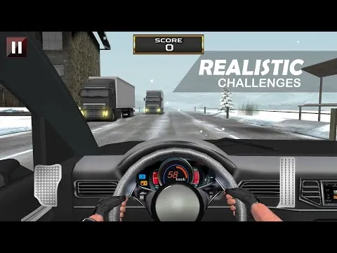Racing in Car trailer