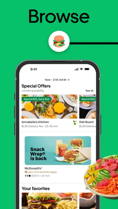 Uber Eats: Food and Grocery screenshot 3