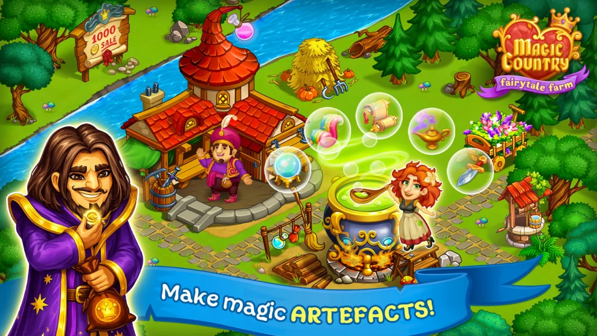 Farm Town: Magic Fairy Village screenshot 2