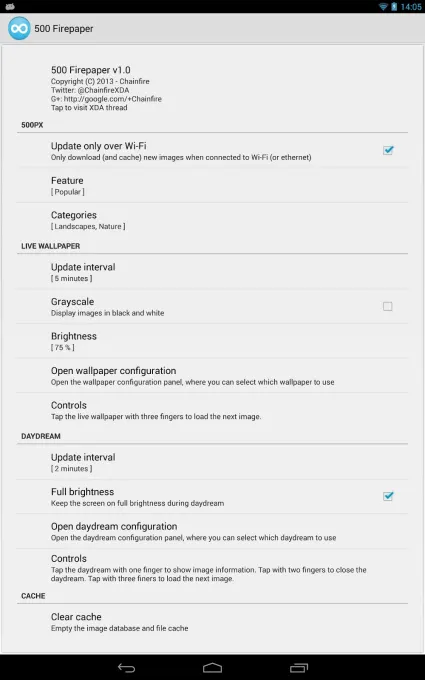 500 Firepaper screenshot 3