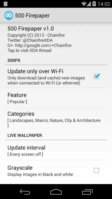 500 Firepaper screenshot 1