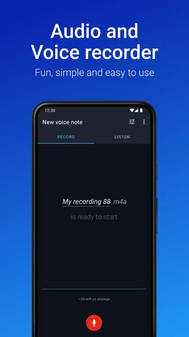 Easy Voice Recorder screenshot 1