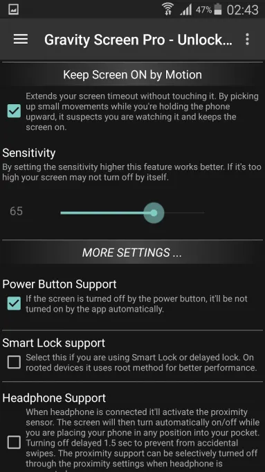 Gravity Screen - On/Off screenshot 4