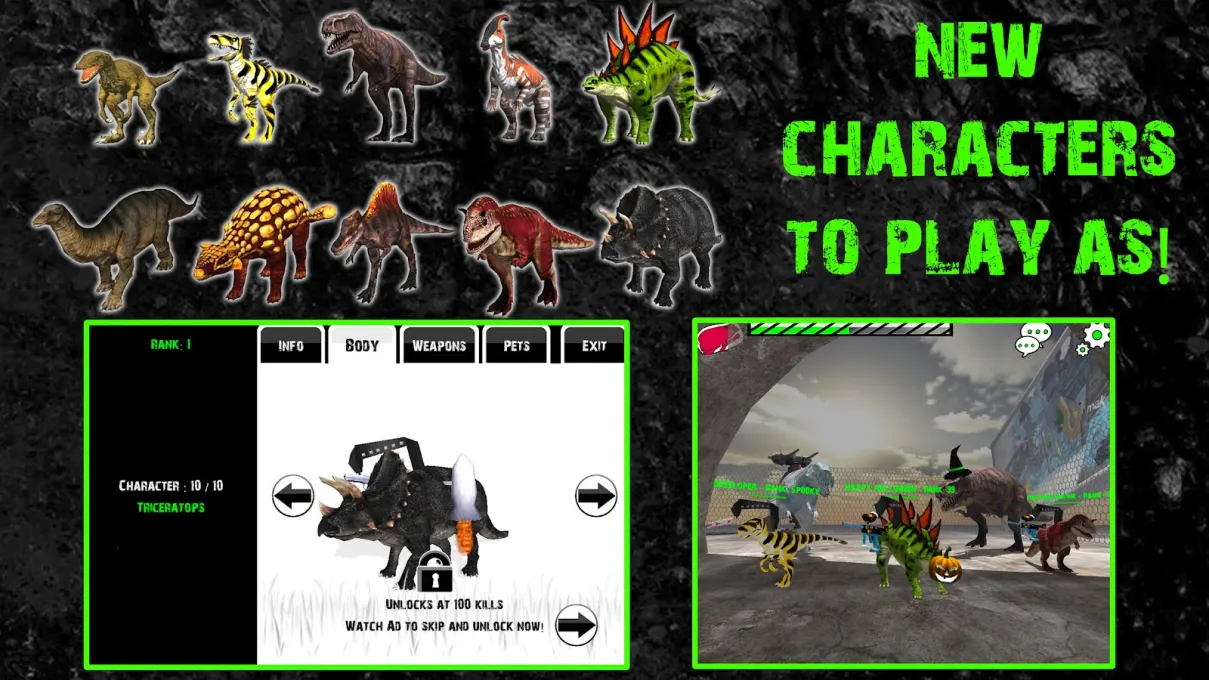 Raptors Online - Gun Dinosaurs screenshot 1