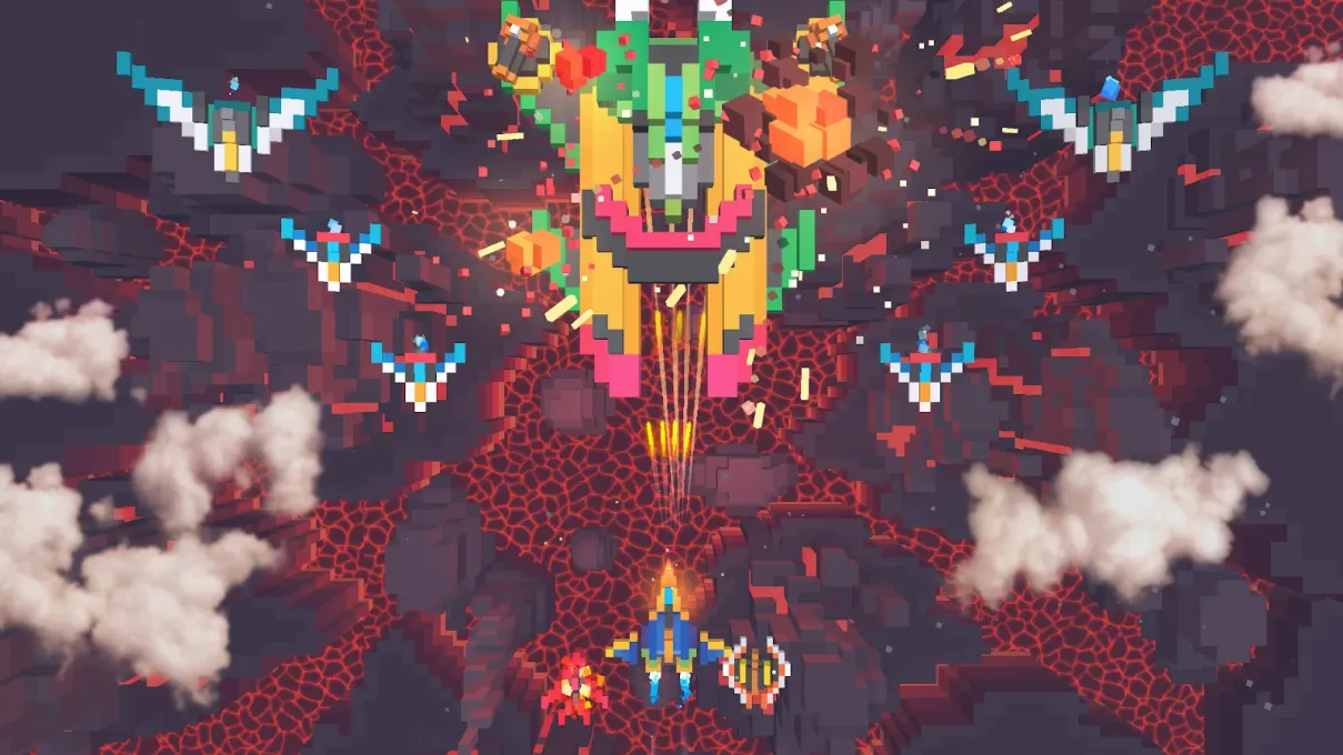 Sky Wings: Pixel Fighter 3D screenshot 6