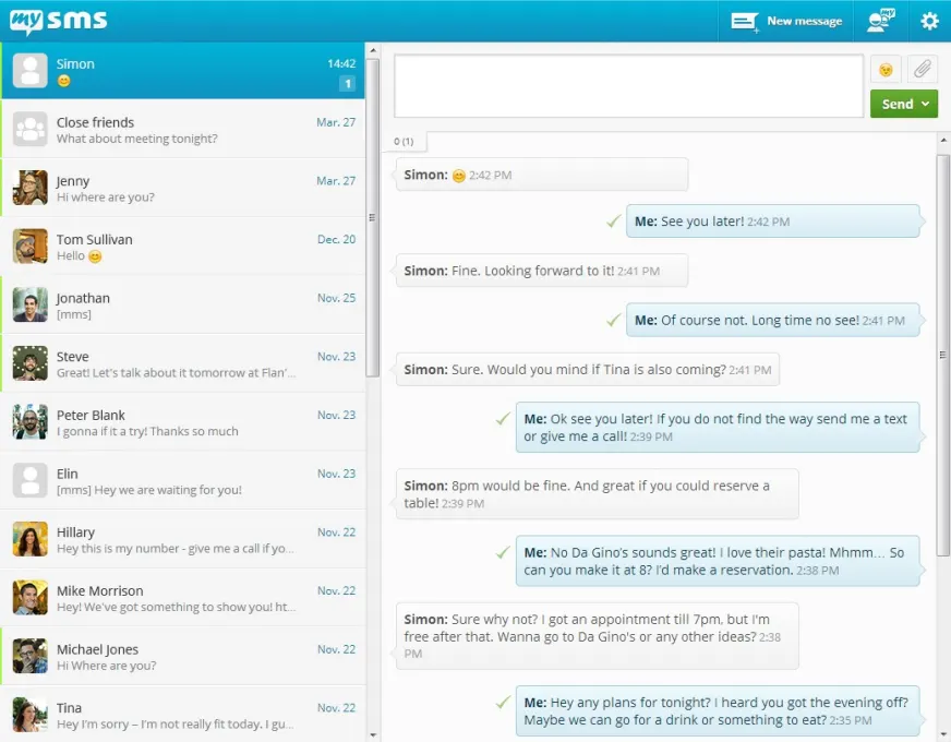 mysms - Remote Text Messages screenshot 4