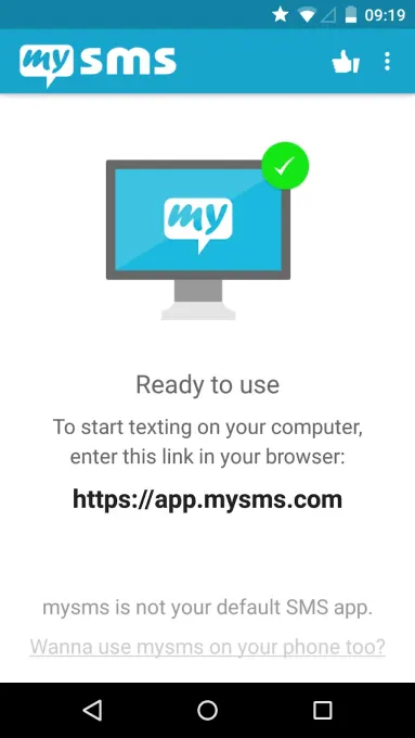 mysms - Remote Text Messages screenshot 1