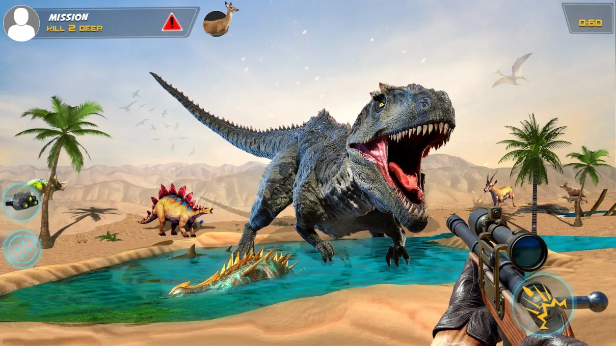 Dino Hunting Sniper Shooter 3D screenshot 1