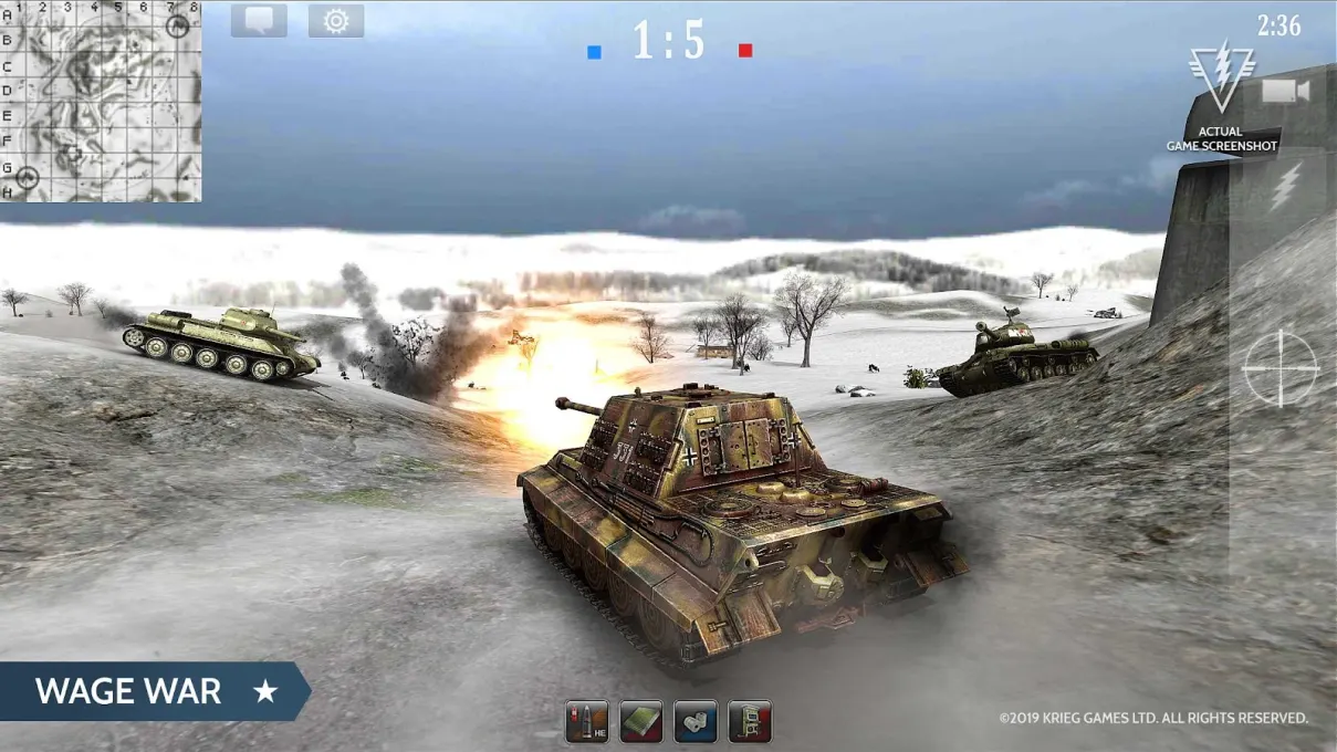 Armored Aces - Tank War screenshot 4