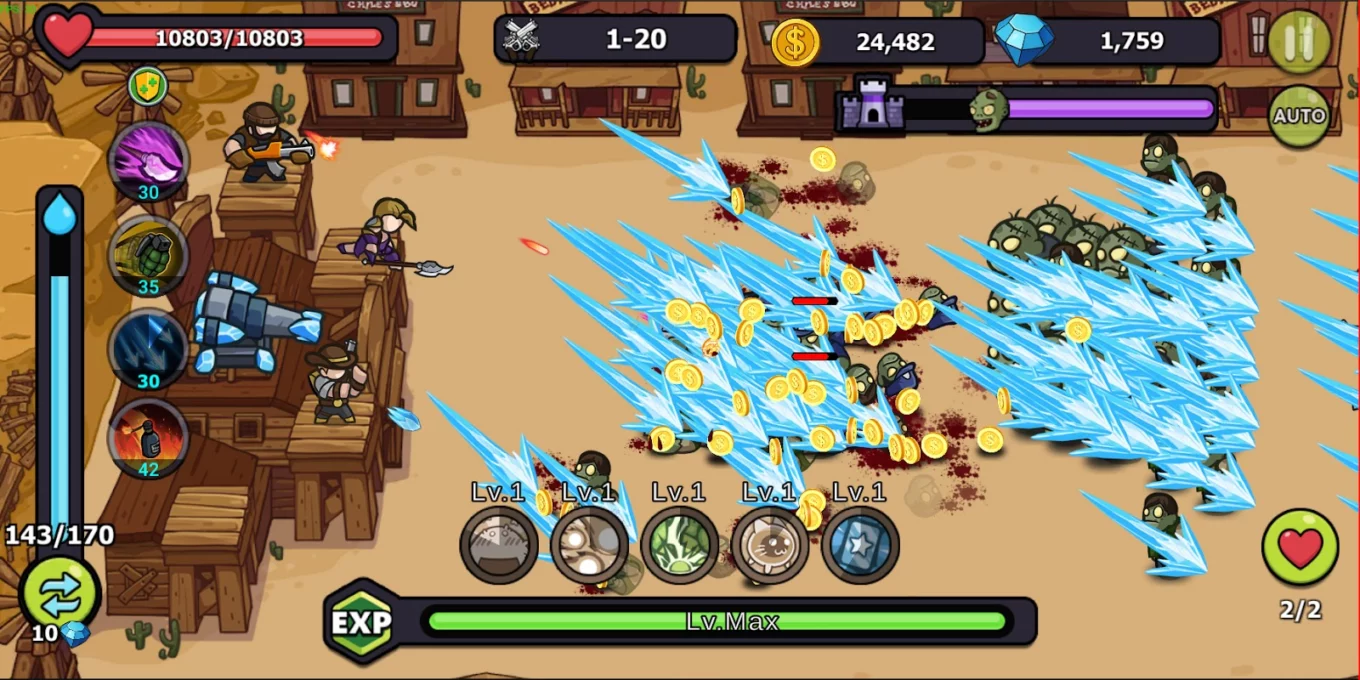 Zombie Defense: Idle Survival screenshot 2