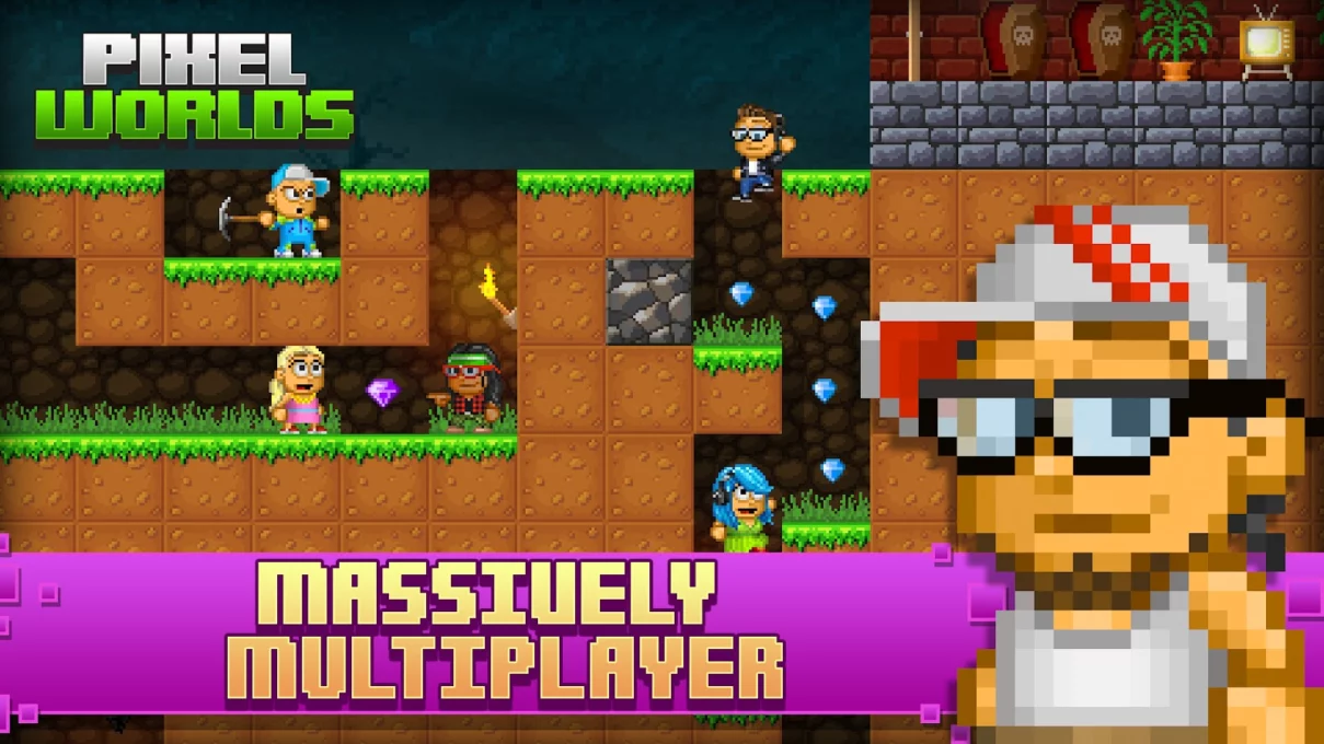 Pixel Worlds: MMO Sandbox screenshot 1