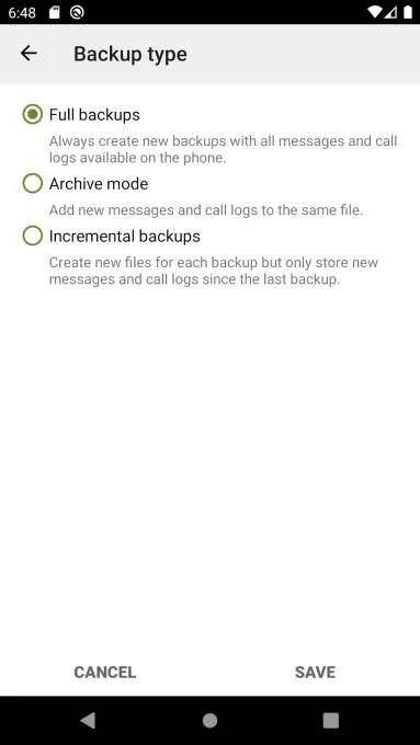 SMS Backup & Restore screenshot 8