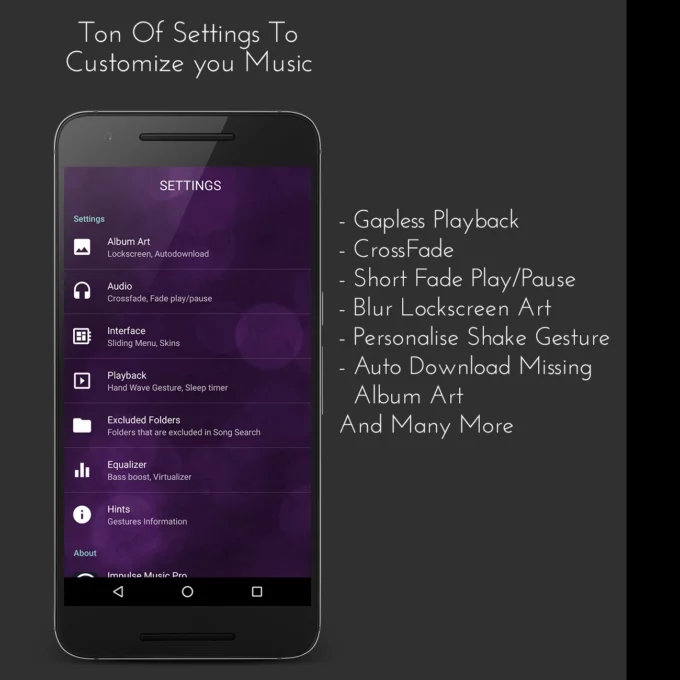 Impulse Music Player Pro screenshot 3
