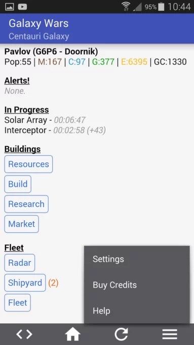 Galaxy Wars screenshot 2