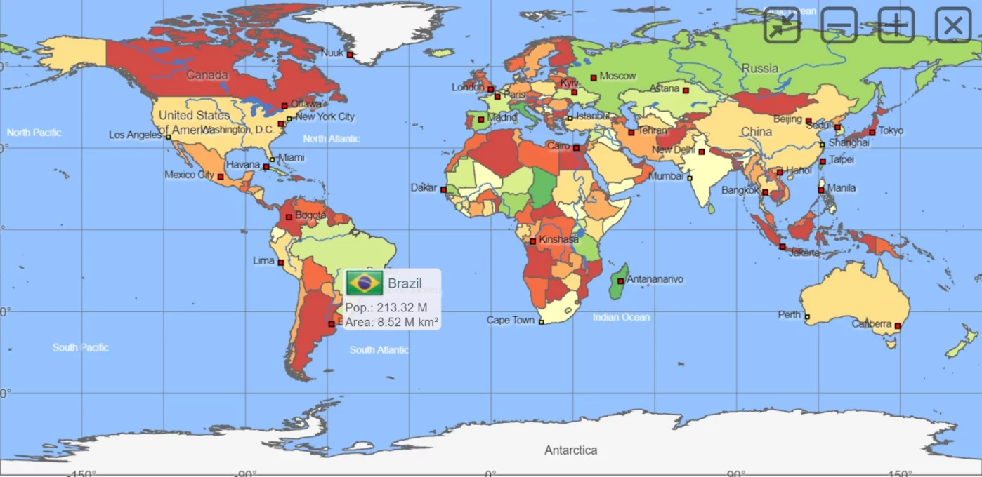 World Atlas MxGeo Pro screenshot 1