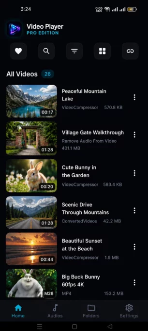 Video Player Pro - HD Player screenshot 1