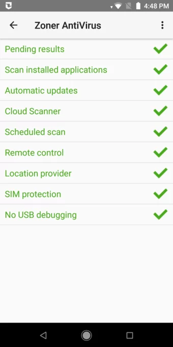 Zoner Mobile Security screenshot 2