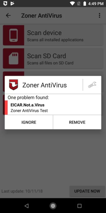 Zoner Mobile Security screenshot 3
