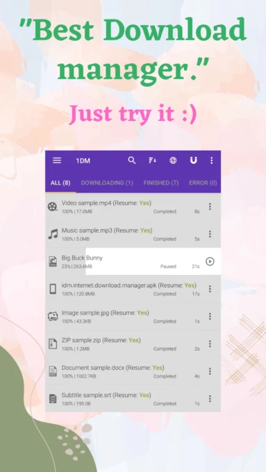 1DM+: Browser & Video Download screenshot 1