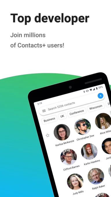 ContactsPlus: Contacts & Sync screenshot 1