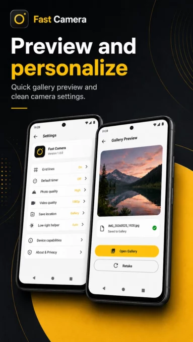 Fast Camera: Photo & Video screenshot 4