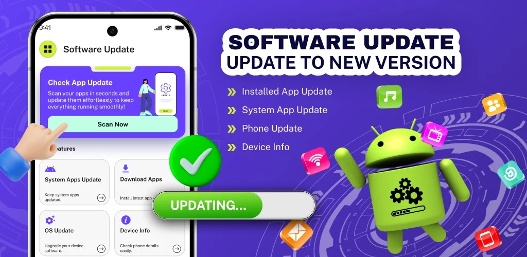 Software Update:Update Apps screenshot 1