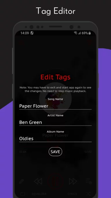 Crimson Music Player screenshot 4