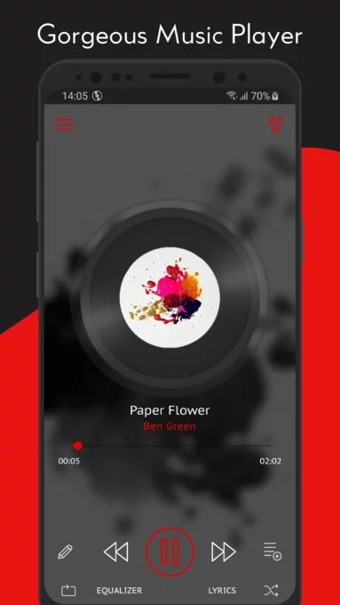 Crimson Music Player screenshot 1