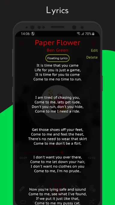 Crimson Music Player screenshot 2