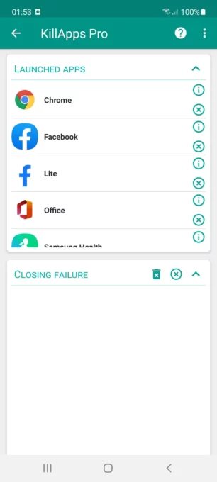 Killapps - Close Running Apps screenshot 2