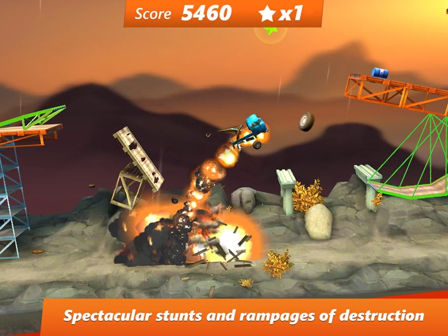 Bridge Constructor Stunts screenshot 8