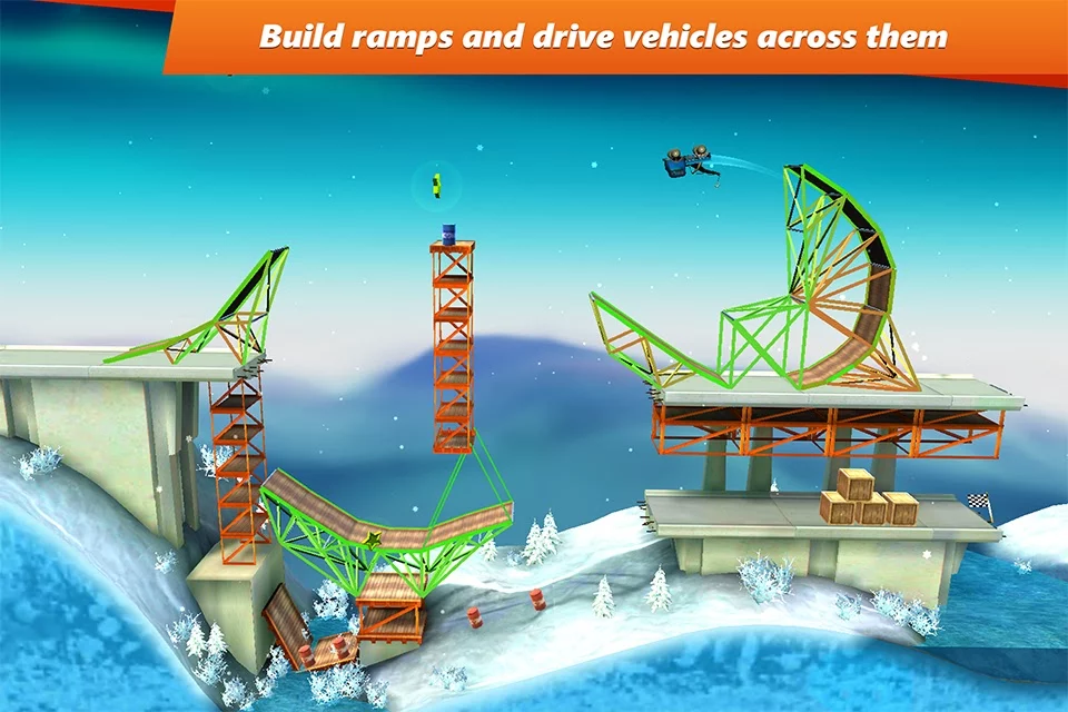 Bridge Constructor Stunts screenshot 1