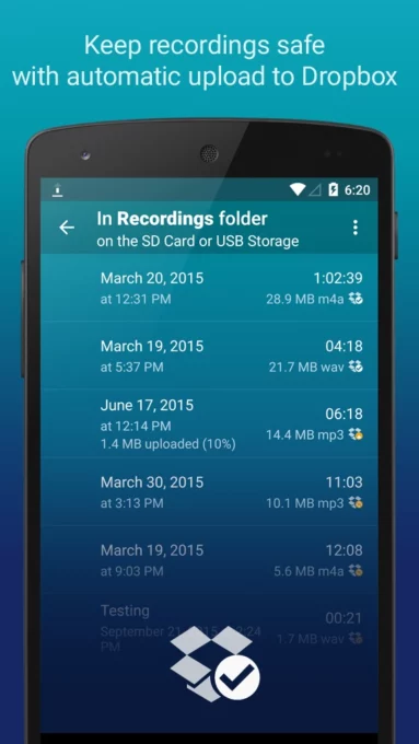 Hi-Q MP3 Voice Recorder (Pro) screenshot 2