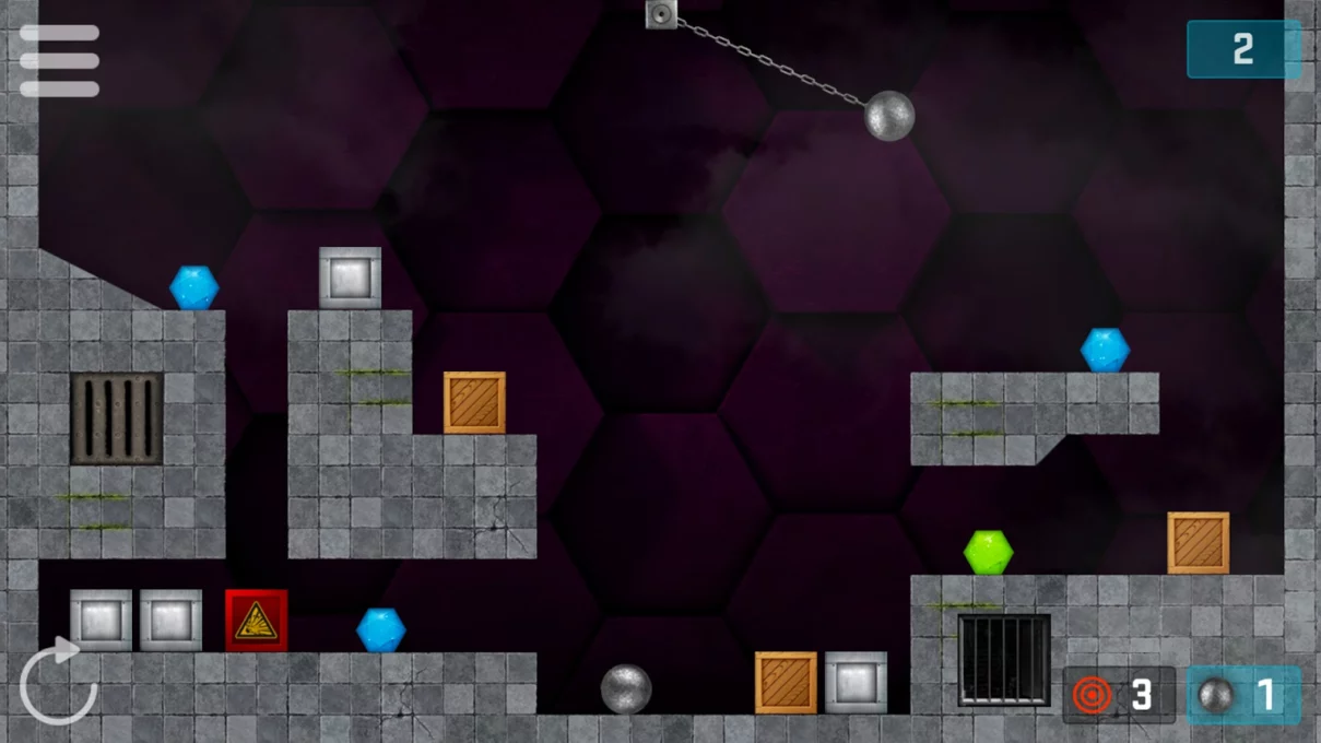 HEXASMASH - Physics Puzzle screenshot 2