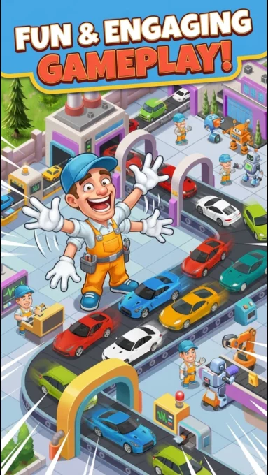 Idle Car Factory: Car Builder screenshot 2