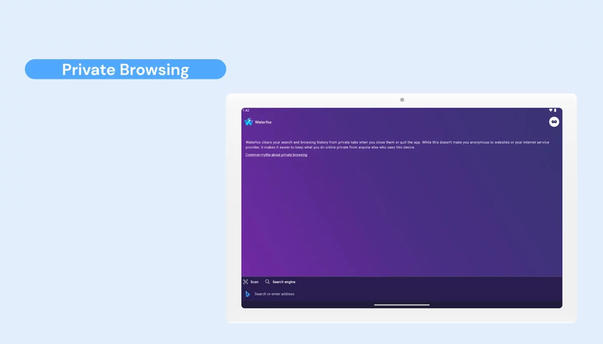 Waterfox: Private Web Browser screenshot 5