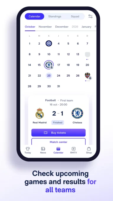 Real Madrid screenshot 4