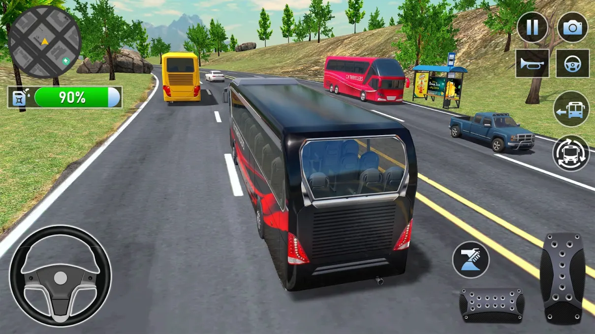 Bus Simulator : 3D Bus Games screenshot 2
