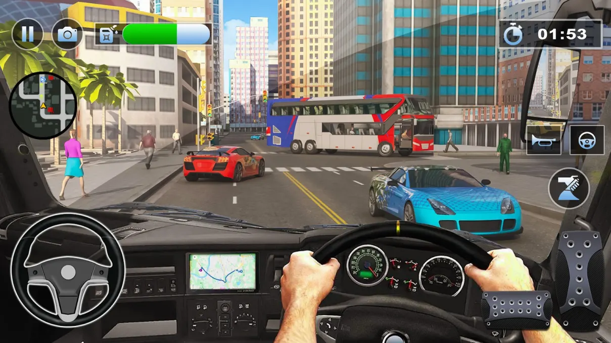 Bus Simulator : 3D Bus Games screenshot 5