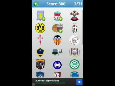 Football logo puzzle quiz trailer