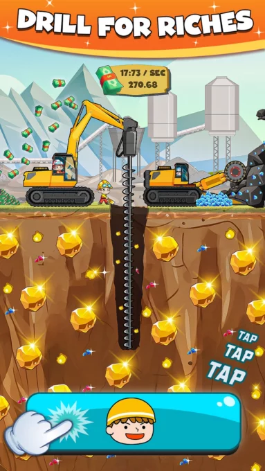 Idle Miner Gold Clicker Games screenshot 1