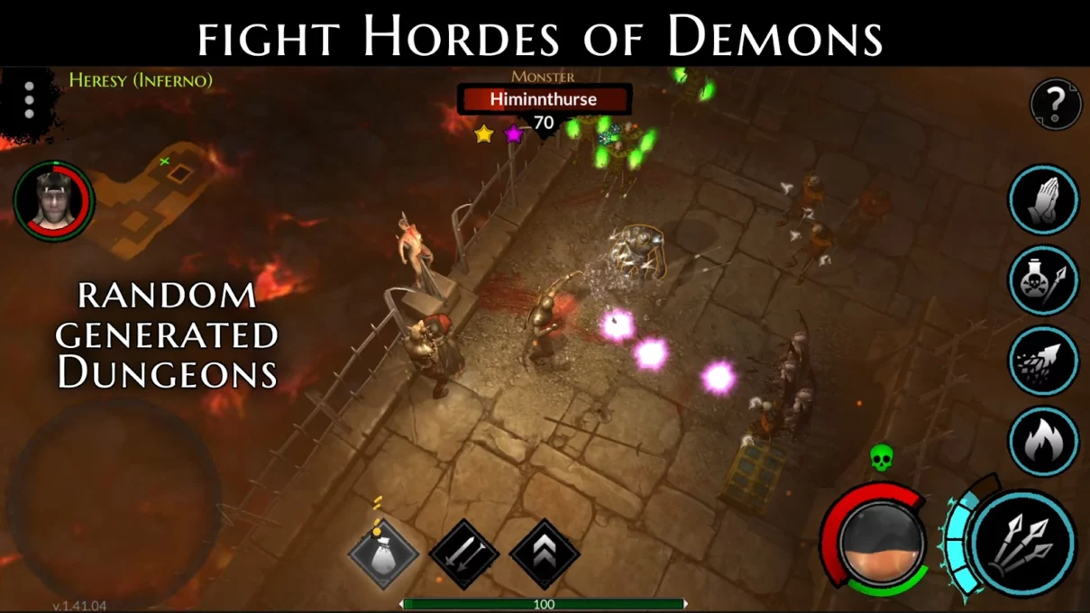 Heretic Gods: Hack & Slash RPG screenshot 5