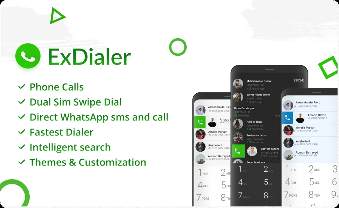 ExDialer - Phone Call Dialer screenshot 1