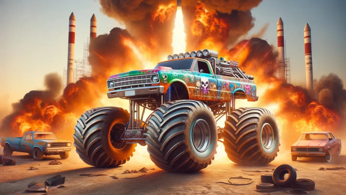 Monster Truck Stunt Game 3D screenshot 5