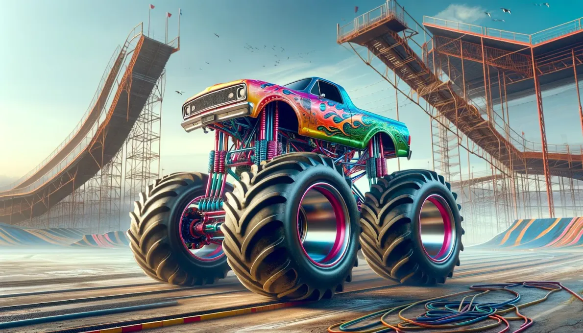 Monster Truck Stunt Game 3D screenshot 4