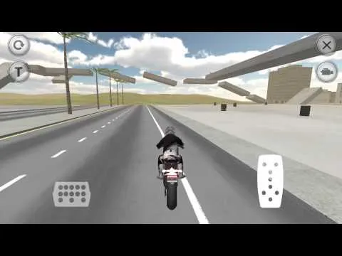 Fast Motorcycle Driver trailer