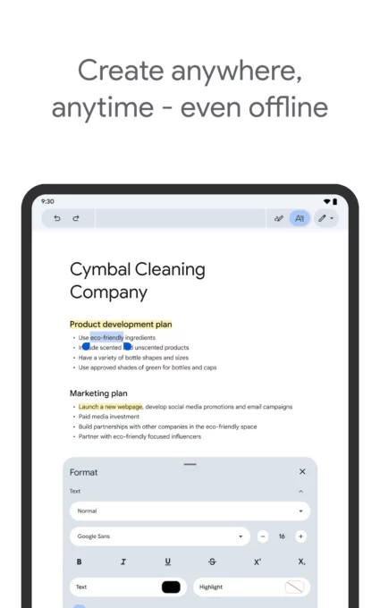 Google Docs screenshot 7