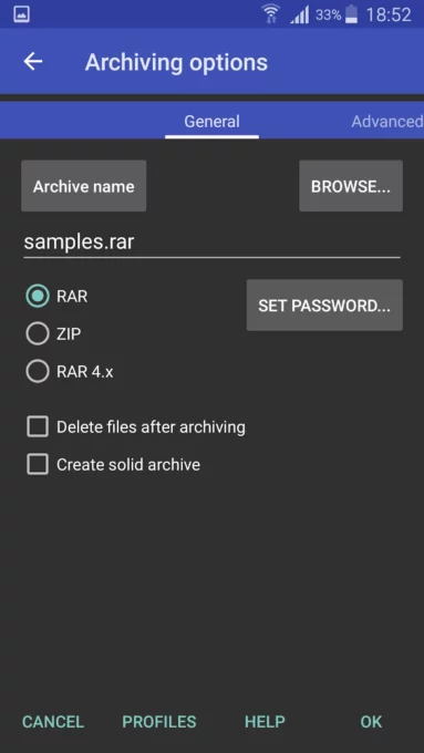 RAR screenshot 4