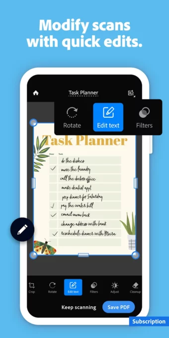 Adobe Scan AI PDF Scanner, OCR screenshot 4